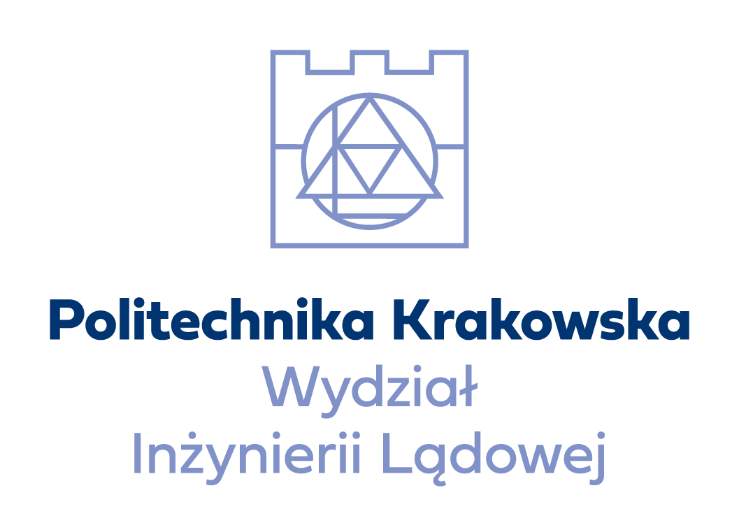 symetryczne logo Wydziału Lądowej do stosowania samodzielnie lub z sygnetem Politechniki Krakowskiej